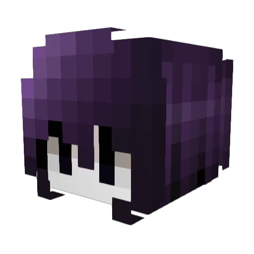 _v4mpgutz_ Minecraft avatar head, 3D render