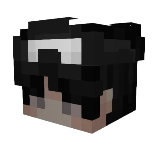 _vXmp Minecraft avatar head, 3D render