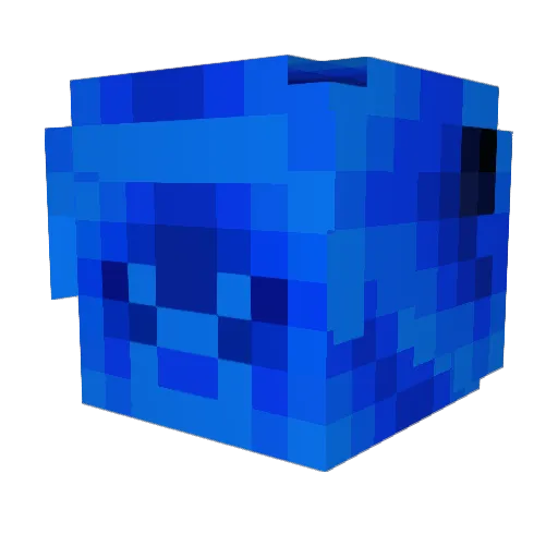 _v_c Minecraft avatar head, 3D render