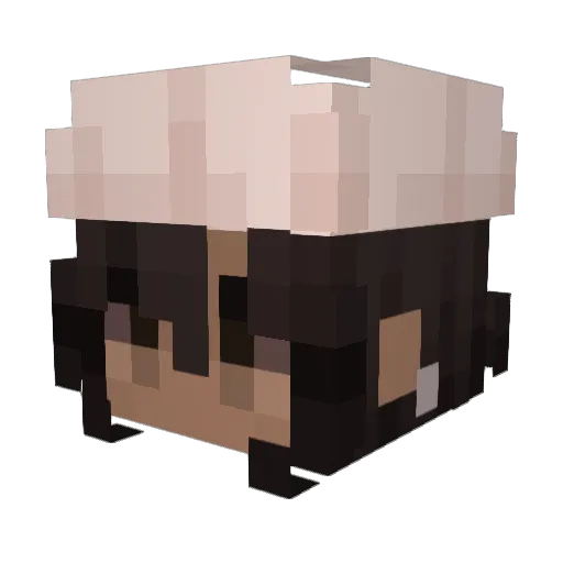 _vaero Minecraft avatar head, 3D render