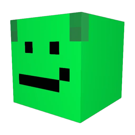 _vaio_ Minecraft avatar head, 3D render