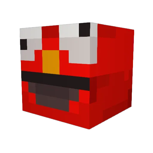 _vale05__ Minecraft avatar head, 3D render