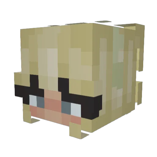 _valery Minecraft avatar head, 3D render