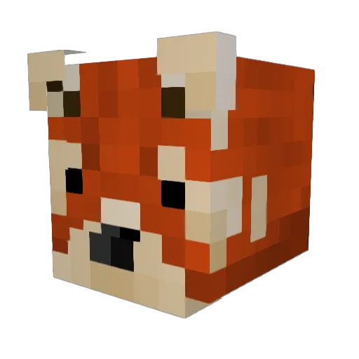 _vee Minecraft avatar head, 3D render