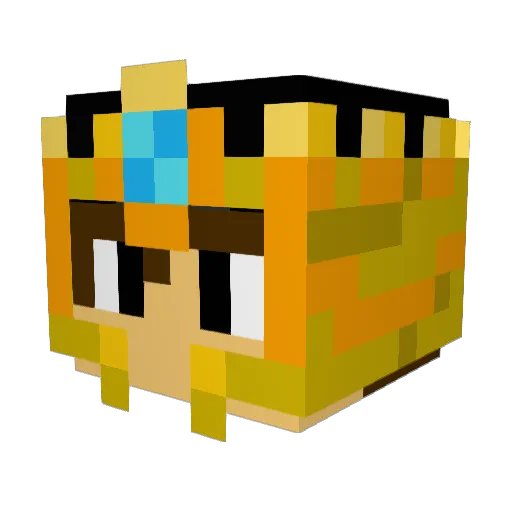 _venomousspyro_ Minecraft avatar head, 3D render