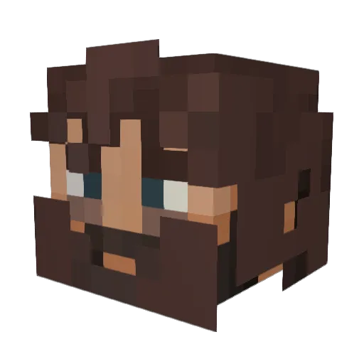 _vercingtorix_ Minecraft avatar head, 3D render