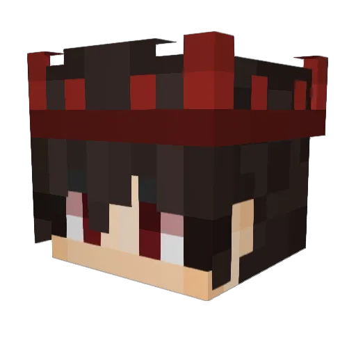 _veron Minecraft avatar head, 3D render
