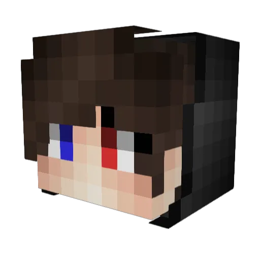 _vessel__ Minecraft avatar head, 3D render