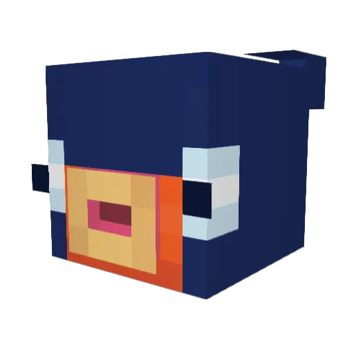 _vexes2 Minecraft avatar head, 3D render
