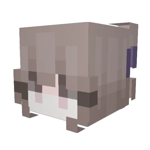 _vic Minecraft avatar head, 3D render