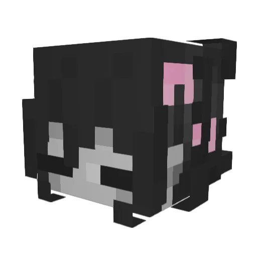 _vicka_ Minecraft avatar head, 3D render