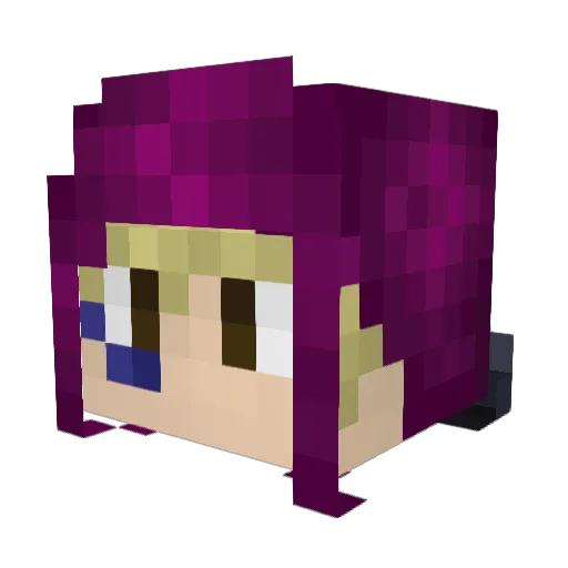 _vinissu_ Minecraft avatar head, 3D render
