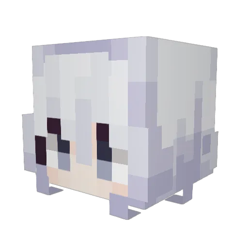 _viprin Minecraft avatar head, 3D render