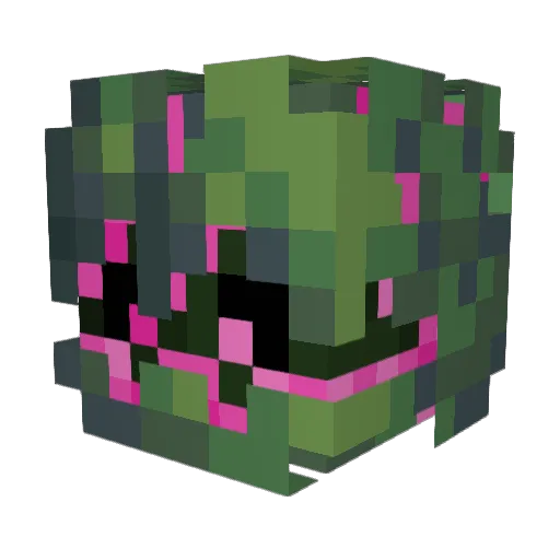 _vitru_ Minecraft avatar head, 3D render