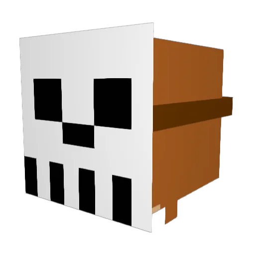 _vonok_ Minecraft avatar head, 3D render