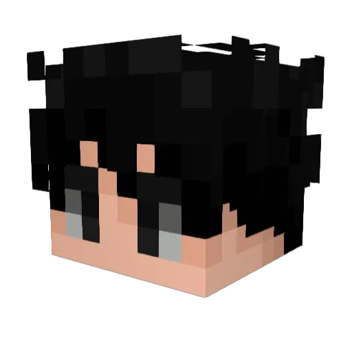 _vqid Minecraft avatar head, 3D render