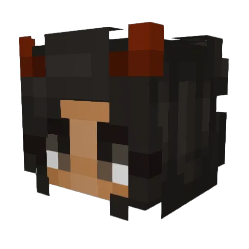 _vudoo_ Minecraft avatar head, 3D render