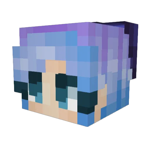 _vuur_ Minecraft avatar head, 3D render