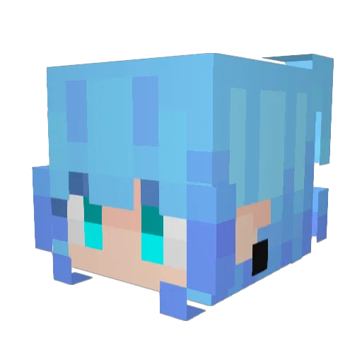 _w1nds Minecraft avatar head, 3D render