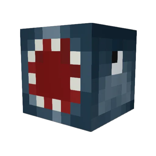 _waisa Minecraft avatar head, 3D render