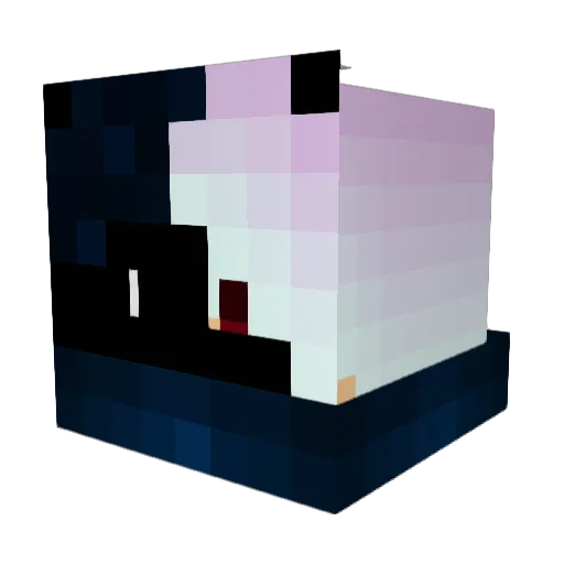 _waster_ Minecraft avatar head, 3D render