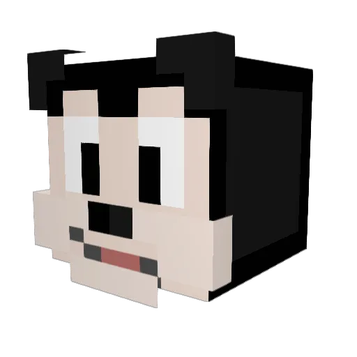 _water_0 Minecraft avatar head, 3D render
