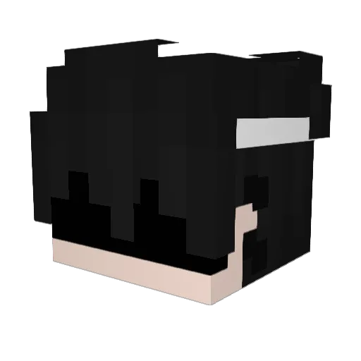 _weki_ Minecraft avatar head, 3D render