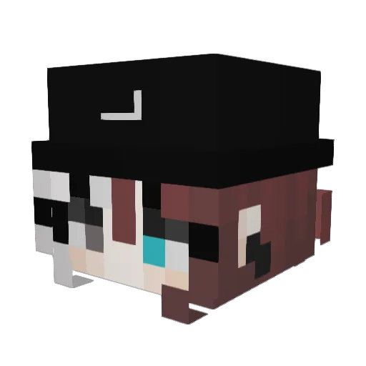 _whosvqne Minecraft avatar head, 3D render