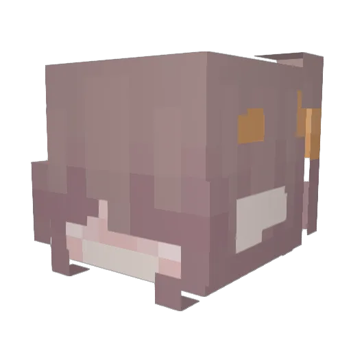 _wildfires Minecraft avatar head, 3D render