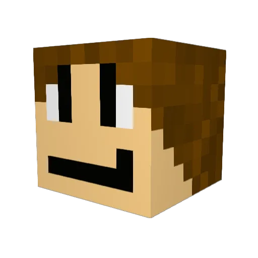 _wills Minecraft avatar head, 3D render