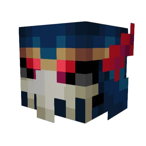 _wisteria__ Minecraft avatar head, 3D render