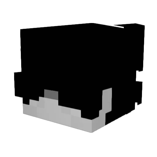 _wlota Minecraft avatar head, 3D render