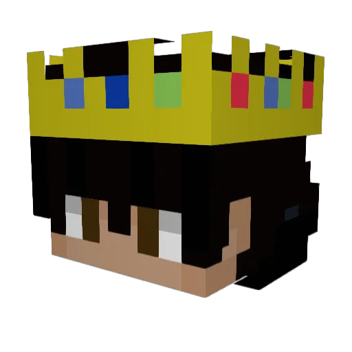 _wmd Minecraft avatar head, 3D render