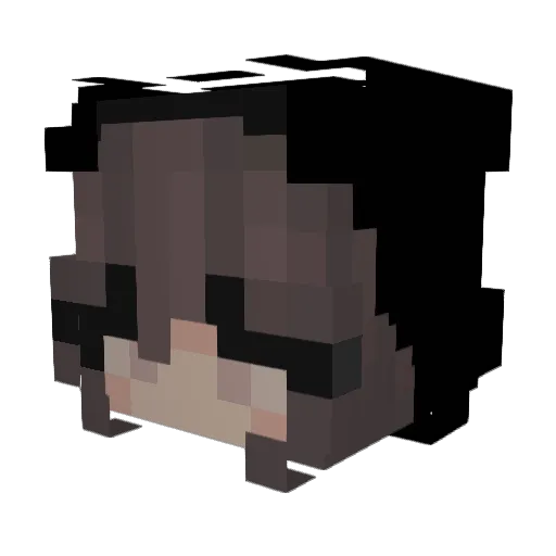 _wodz1ak_ Minecraft avatar head, 3D render