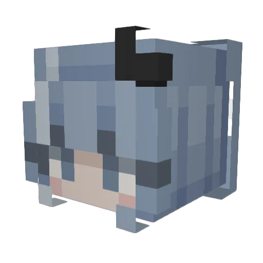 _woh_pup_ Minecraft avatar head, 3D render