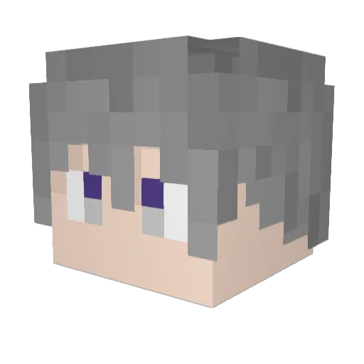 _wokiu_ Minecraft avatar head, 3D render