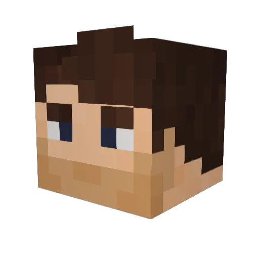 _wot Minecraft avatar head, 3D render