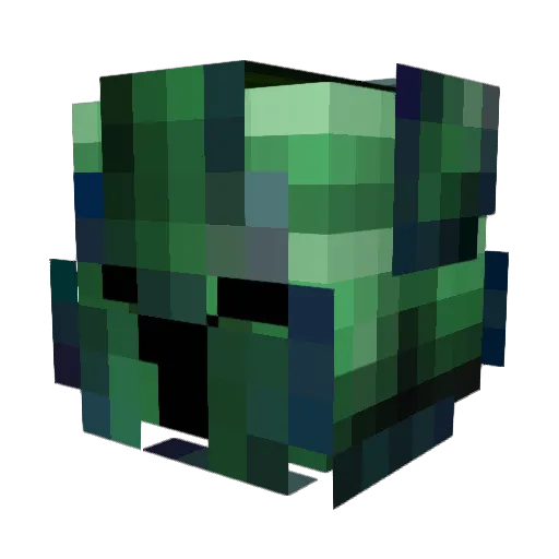 _wowik Minecraft avatar head, 3D render