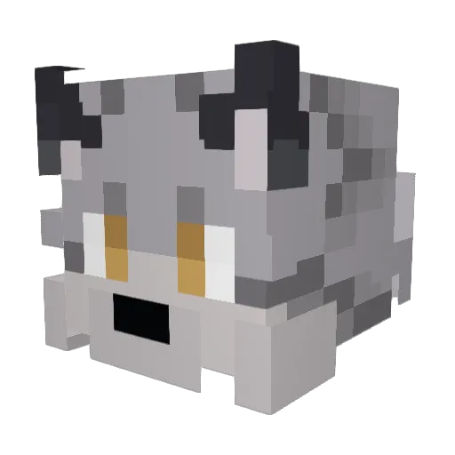 _wzy__ Minecraft avatar head, 3D render