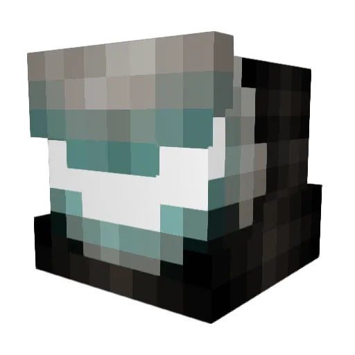 _x0_ Minecraft avatar head, 3D render