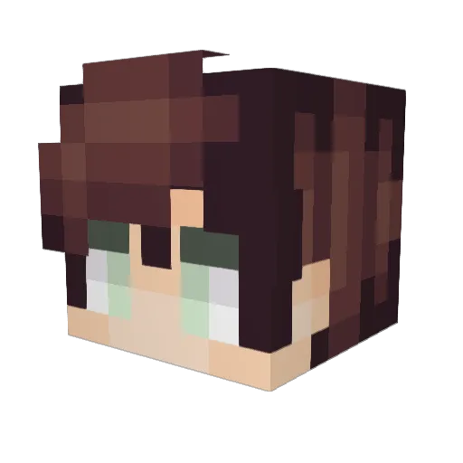 _x4p Minecraft avatar head, 3D render