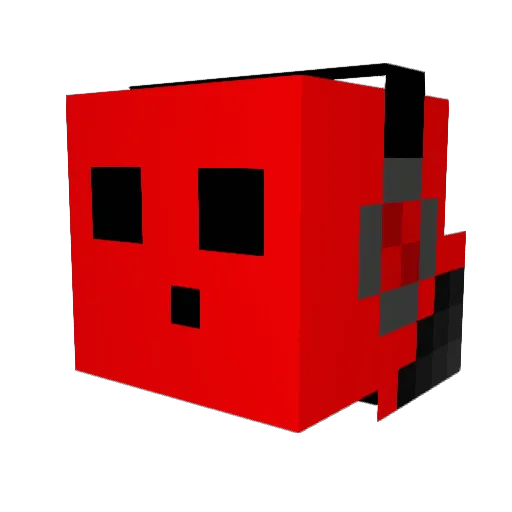 _xBlessed Minecraft avatar head, 3D render