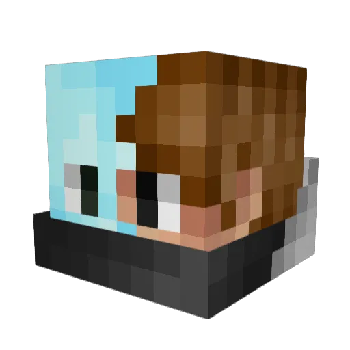 _xCreepeRx_ Minecraft avatar head, 3D render