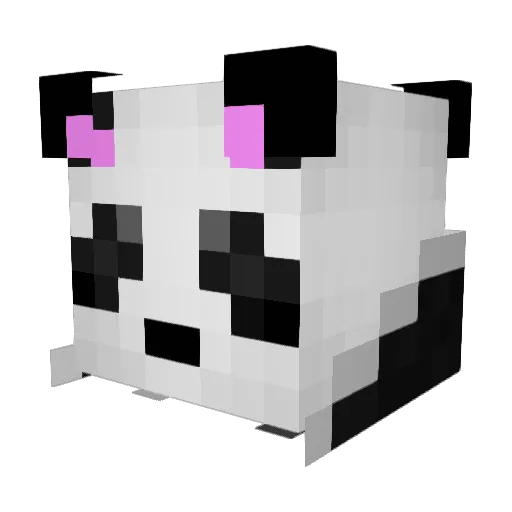 _xEvilPandax_ Minecraft avatar head, 3D render