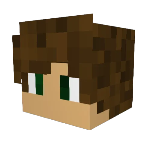 _xLegend Minecraft avatar head, 3D render