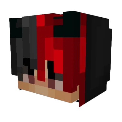 _xLilyy Minecraft avatar head, 3D render