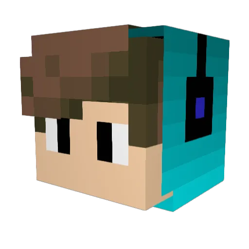 _xN1klasZ_ Minecraft avatar head, 3D render