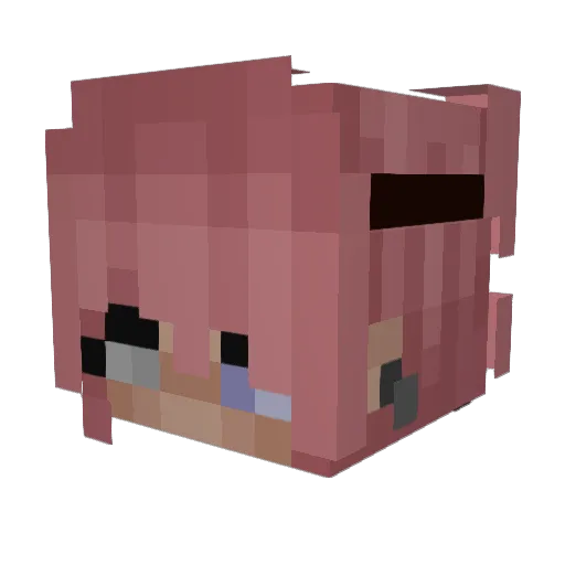 _xStxffix_ Minecraft avatar head, 3D render