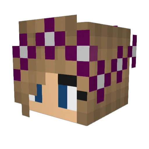 _xVAnnaVx_ Minecraft avatar head, 3D render