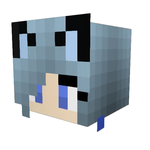 _xXBluestarXx_ Minecraft avatar head, 3D render